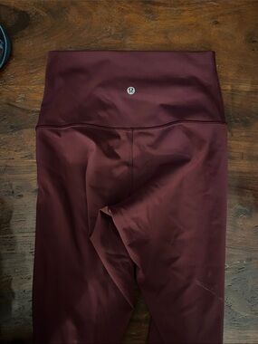lululemon athletica Maroon High-Rise Leggings